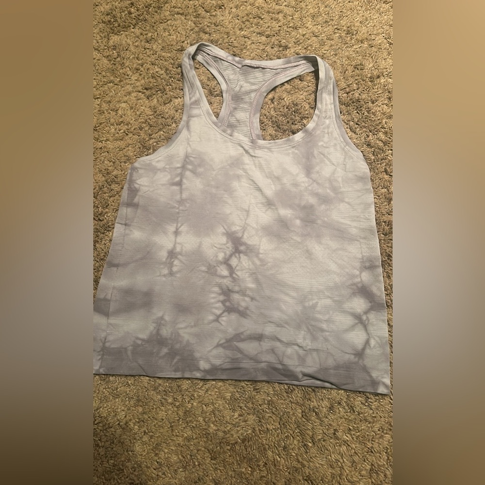 tie dye lululemon tank size 6